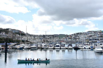 Brixham harbour in Devon UK