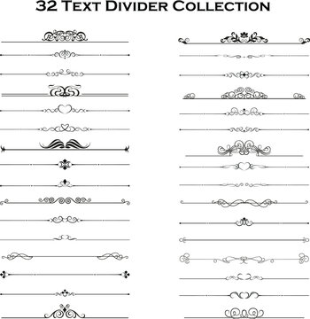 divider border vector design collection 07