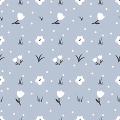 Floral seamless pattern with small flowers. Pretty for fabric, textile, wallpaper