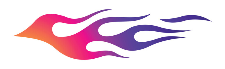 Tribal fire flame race car body side vinyl sticker vector eps art image file. Burning tires and flames sport car decal. Side speed decoration for cars, auto, truck, boat, suv, motorcycle.