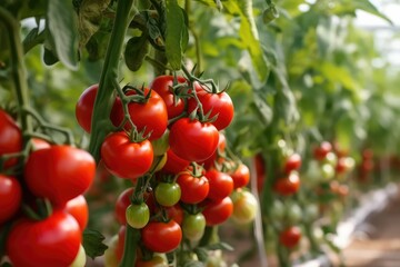 tomatoes in the garden, generative AI