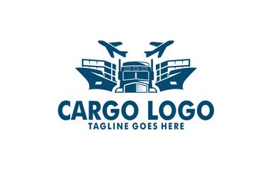 express logistic transportation concept logo design template
