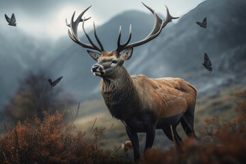 Monarch Of The Glen. AI generated