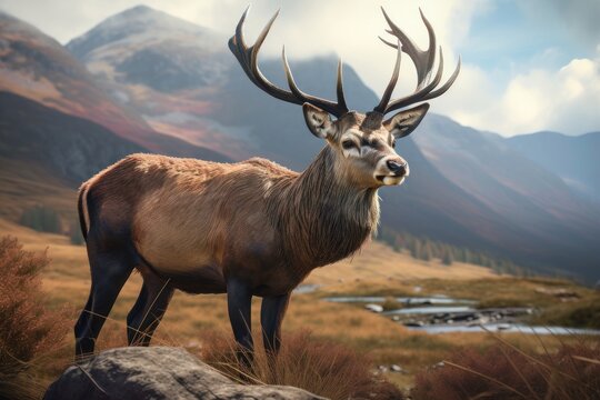 Monarch Of The Glen. AI generated