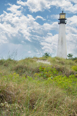 Key Biscane Point Lighthouse near Miami, Florida in the United States