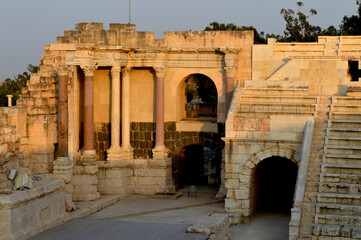 Ancient Roman Ampitheater in Israel