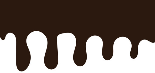 Chocolate drops background. Vector illustration.	