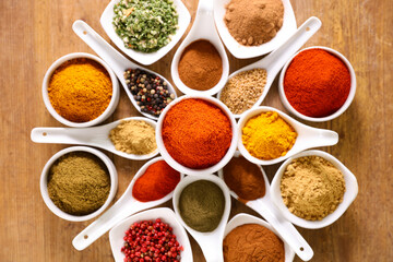 selection of spices and herbs