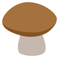 Mushroom icon. Forest plant symbol. Natural fungi