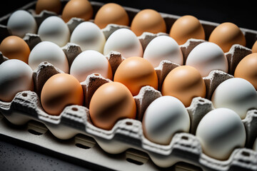 chicken egg tray Generative AI