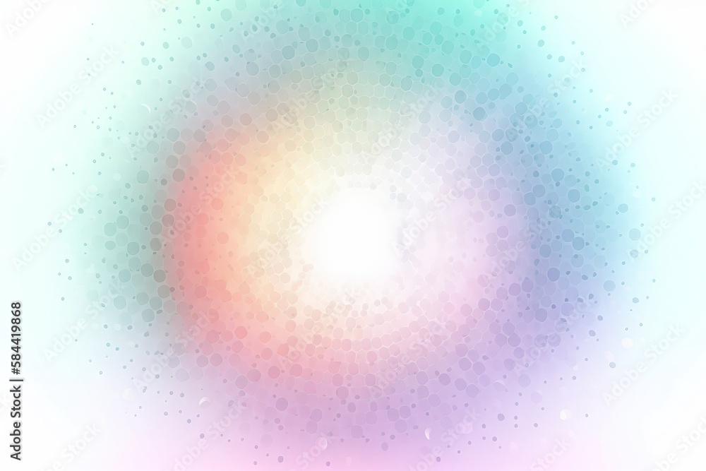 Poster an abstract background with a circular design in pastel colors. generative ai