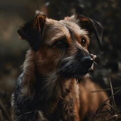 portrait of a dog generated with ai