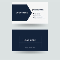 Naklejka na ściany i meble Corporate business card and Creative and Clean Business Card Template.