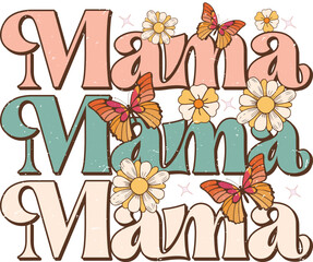 Mom Mama Flowers Design