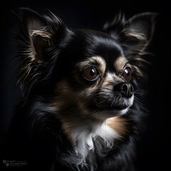 portrait of a chihuahua, generated with KI/AI