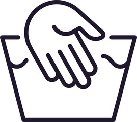 Single line icon of hand High quality vector illustration for design, web sites, internet shops, online books etc. Editable stroke in trendy flat style isolated on white background