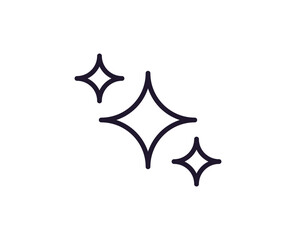 Single line icon of star on isolated white background. High quality editable stroke for mobile apps, web design, websites, online shops etc.