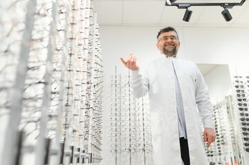 Portrait of ophthalmologist in clinic