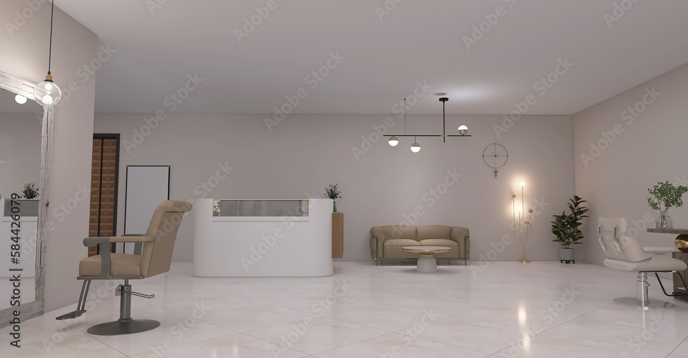 Canvas Prints beauty salon interior 3d render, 3d illustration