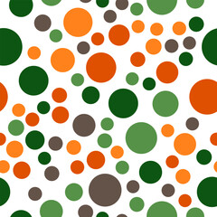 Simply seamless geometric pattern with circles. Abstract background texture. 
