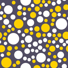 Simply seamless geometric pattern with circles. Abstract background texture. 
