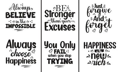 Motivational Quotes SVG T-Shirt Bundle.