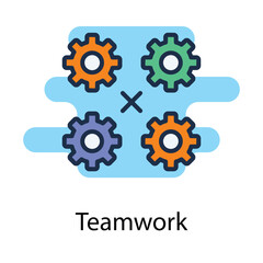 Teamwork icon. Suitable for Web Page, Mobile App, UI, UX and GUI design.