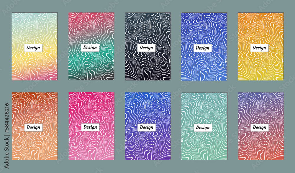 Poster colorful gradient pattern background, abstract geometric shape vector texture. сover graphic design,