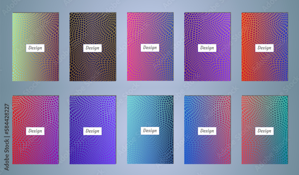 Poster colorful gradient pattern background, abstract geometric shape vector texture. сover graphic design,