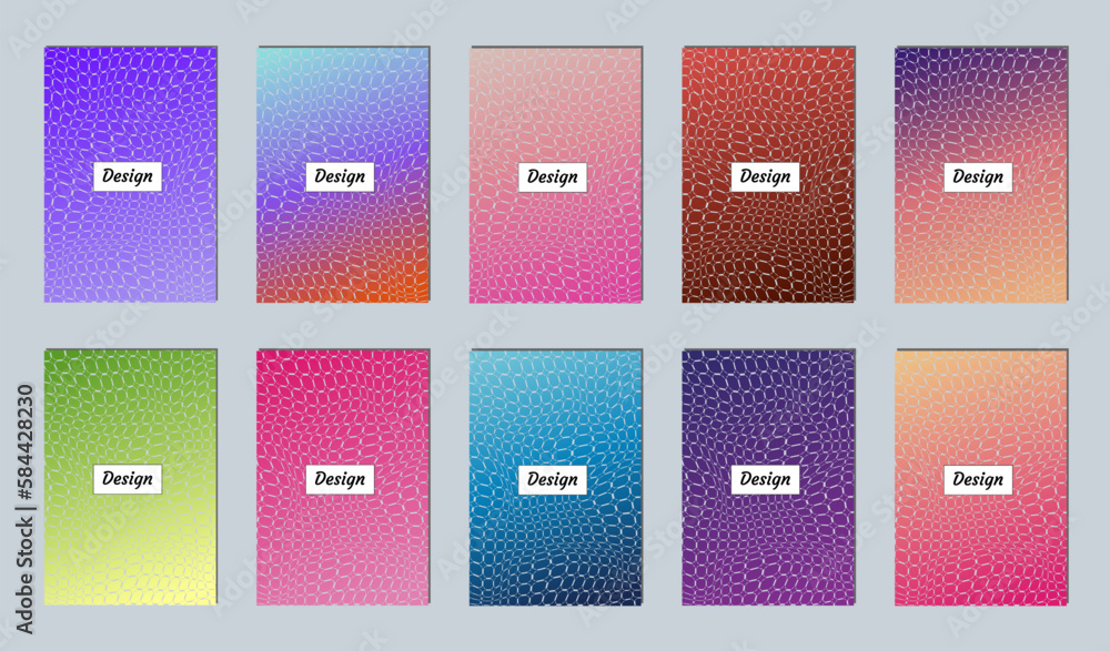 Poster colorful gradient pattern background, abstract geometric shape vector texture. сover graphic design,