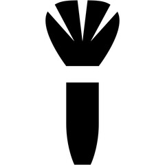 Cosmetic Brush Glyph Icon