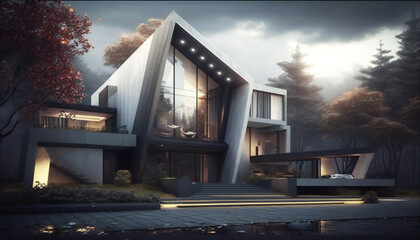 Modern building. ai	
