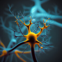 Neurons cells concept. ai	
