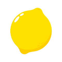 Lemon cartoon vector. Lemon on white background.