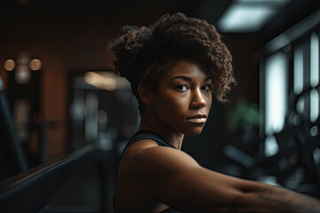 National african american woman's fitness month, ai generative