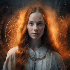 Celtic Wise Woman, AI