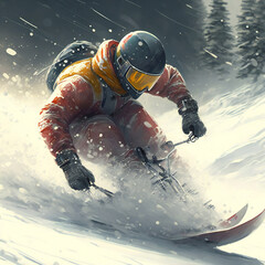Professional snowboarder. ai