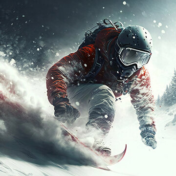 Professional snowboarder. ai