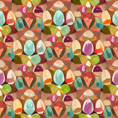 seamless pattern with colorful circles