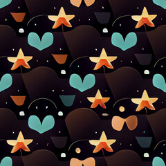seamless pattern with halloween pumpkins
