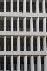 Detail of the exterior facade of a modern building