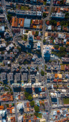 Fototapeta premium Paisagem Urbana Cidade Florianopolis Centro Trindade Itacorubi Beira Ilha Mar Baía Norte Morro da Cruz Prédios Arquitetura Engenharia Urbanismo Santa Catarina Por do Sol Drone Aérea