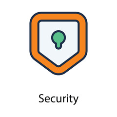 Security icon. Suitable for Web Page, Mobile App, UI, UX and GUI design.
