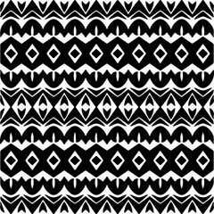 Vector geometric seamless pattern. Ornamental background with abstract shapes. Black and white texture. Abstract ornament background. Dark repeat design for decor, fabric, cloth.Abstraction art.