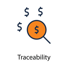 Traceability icon. Suitable for Web Page, Mobile App, UI, UX and GUI design.