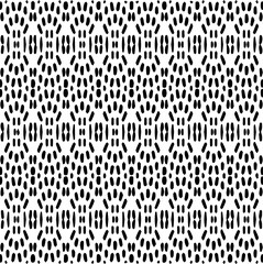 Vector geometric seamless pattern. Ornamental background with abstract shapes. Black and white texture. Abstract ornament background. Dark repeat design for decor, fabric, cloth.Abstraction art.