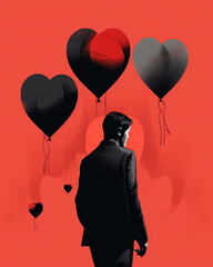 The Pathology of Narcissism A Closer Look at Narcissism Gaslighting and Love Bombing Psychology art concept. AI generation.