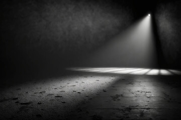 Room interior with light Generative AI