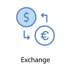 Obraz premium Exchange icon. Suitable for Web Page, Mobile App, UI, UX and GUI design.