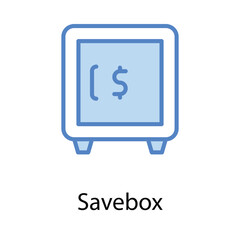 Savebox icon. Suitable for Web Page, Mobile App, UI, UX and GUI design.